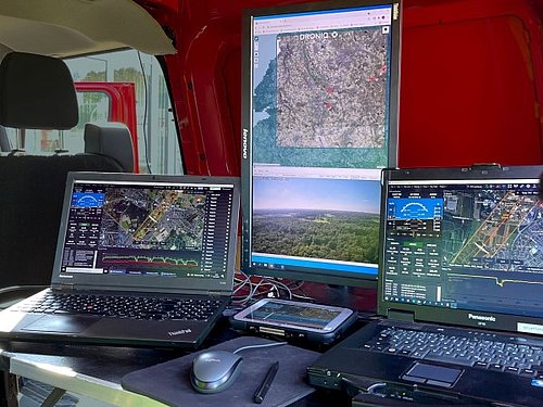 Mobile Groundstation for UAV operations by Germandrones