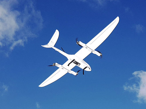 Songbird UAV seen from below.