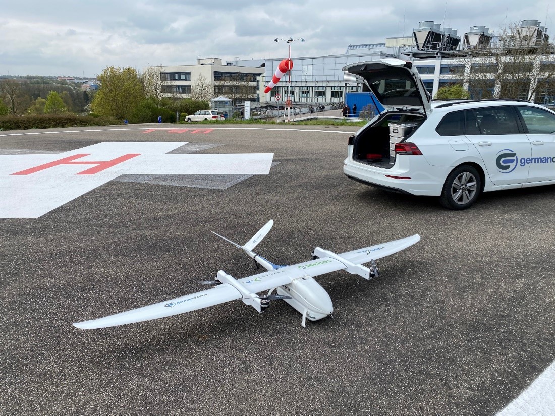 Germandrones Songbird150 transport