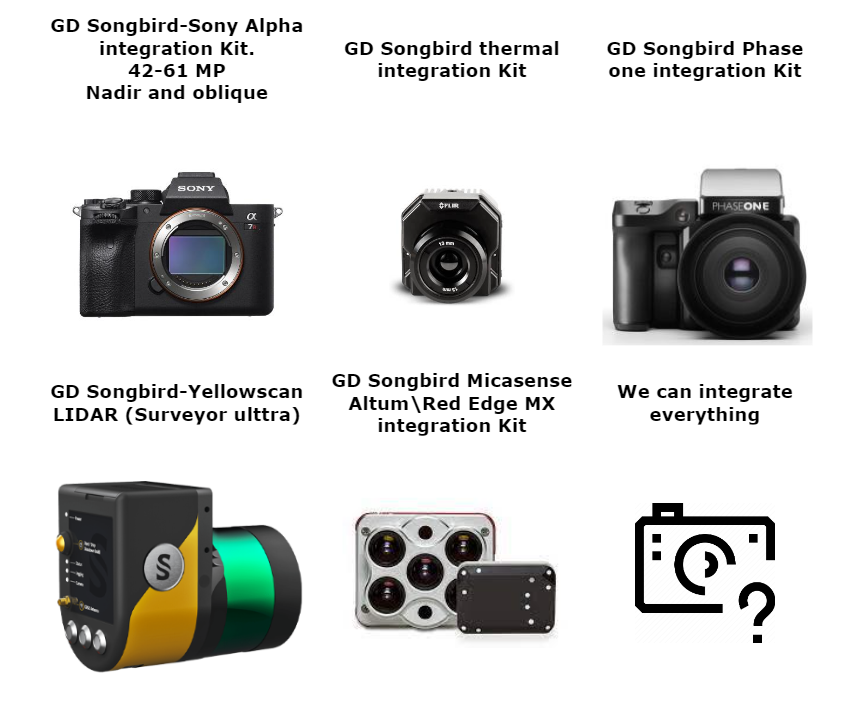 songbird payload options